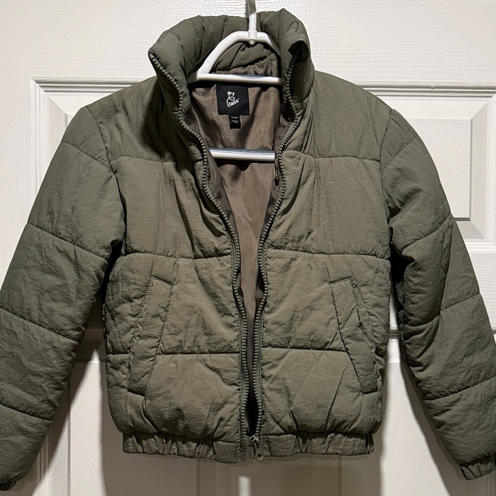 Art Class Kids Green Puffer Jacket